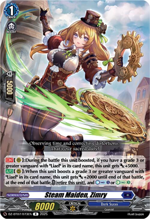 Steam Maiden, Zimry