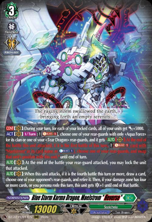 Blue Storm Karma Dragon, Maelstrom "Reverse"