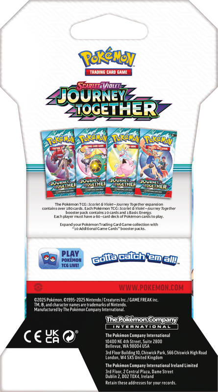 Pokémon Journey Together Sleeved Blister Pack (Random Art)