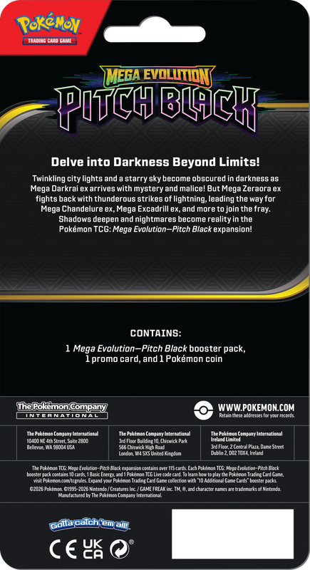 Pokemon Pitch Black Checklane Booster Pack