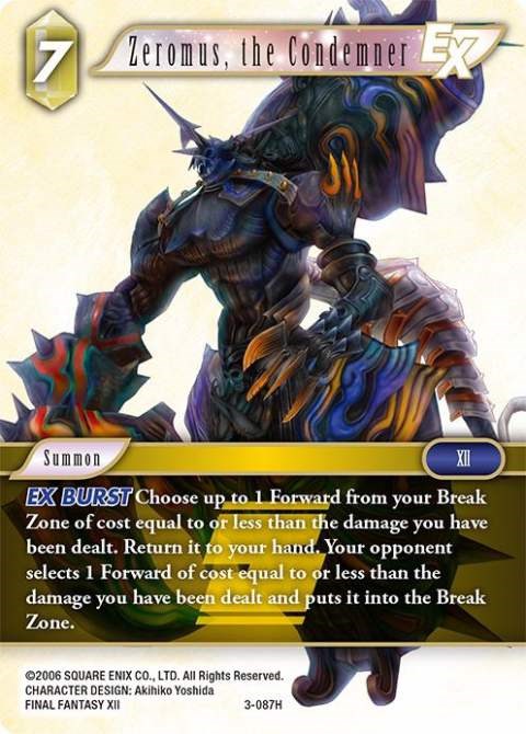 Zeromus, the Condemner EX