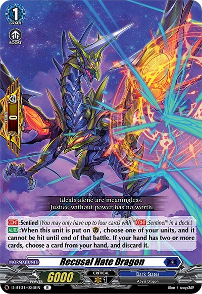 Recusal Hate Dragon [D-BT01 - D-BT01/036EN]