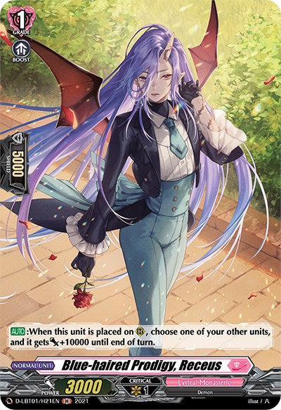 Blue-haired Prodigy, Receus (Holo) [D-LBT01 - D-LBT01/H21EN]