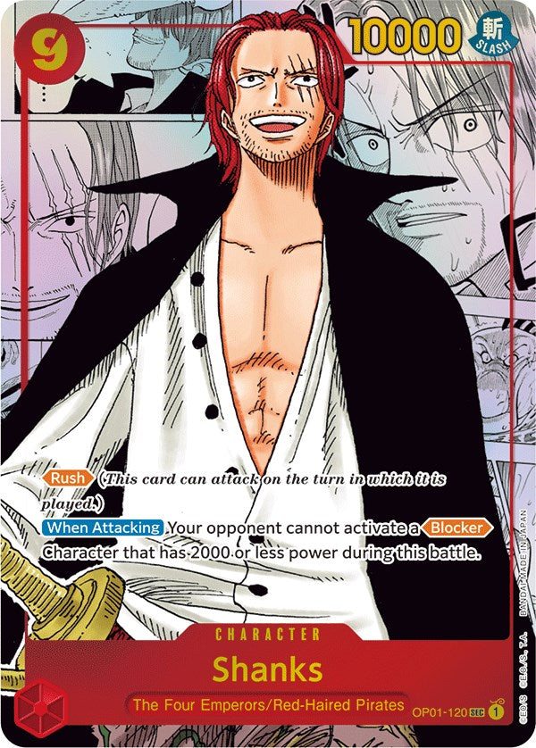 Shanks (Parallel) (Manga) (Alternate Art) [OP01 - OP01-120]