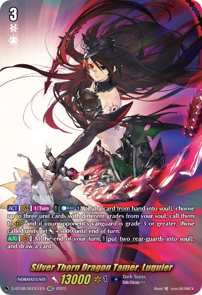 Silver Thorn Dragon Tamer, Luquier (SEC) [D-BT08 - D-BT08/SEC01EN]