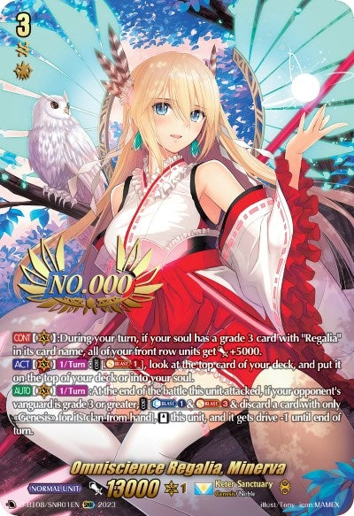 Image for Omniscience Regalia, Minerva (SNR) - Cardfight Vanguard