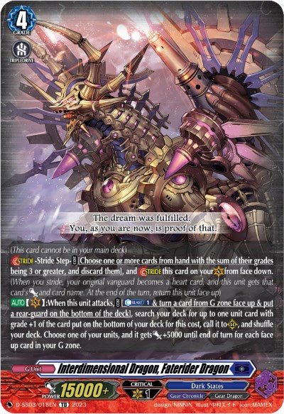 Interdimensional Dragon, Faterider Dragon [D-SS03 - D-SS03/018EN]