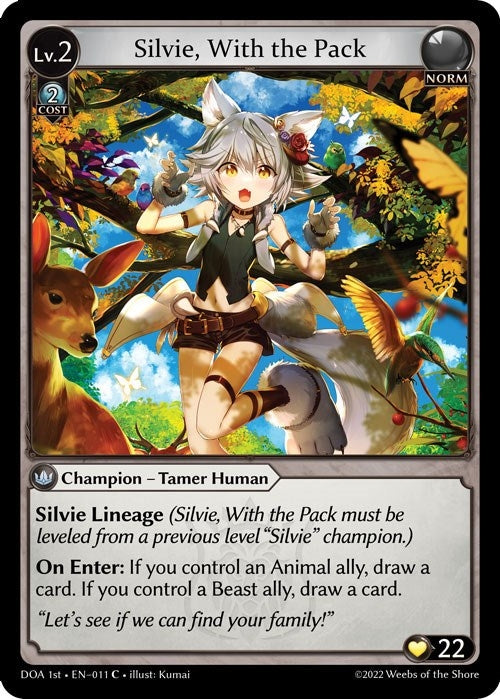 Image for Silvie, With the Pack - Grand Archive TCG