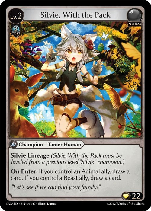 Image for Silvie, With the Pack - Grand Archive TCG