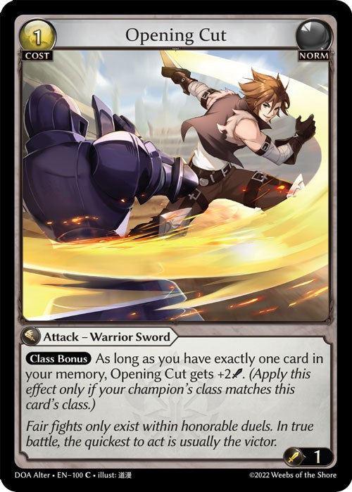 Opening Cut [DOA Alter - 100]