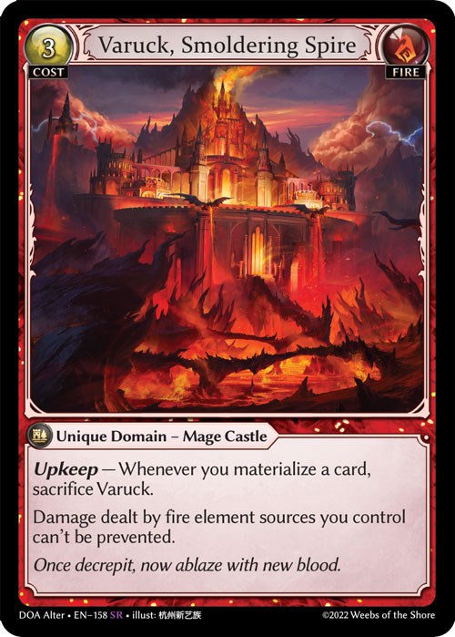 Varuck, Smoldering Spire [DOA Alter - 158]