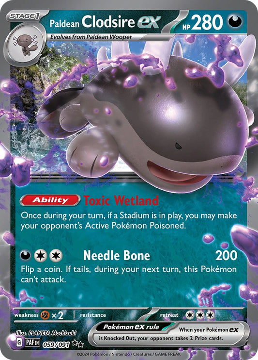 Paldean Clodsire ex - 059/091 [PAF - 059/091]
