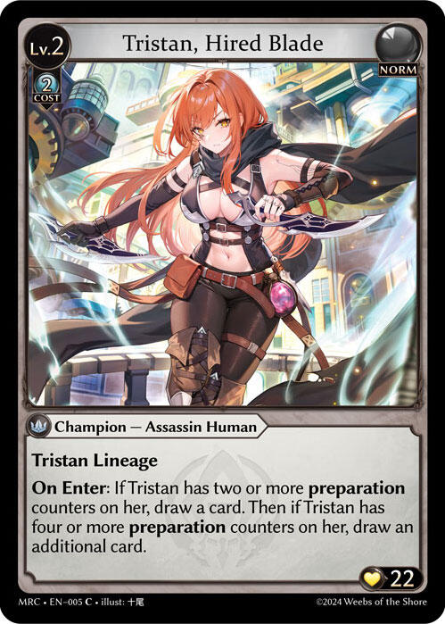 Tristan, Hired Blade [MRC - 005]