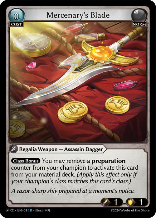 Mercenary's Blade [MRC - 011]