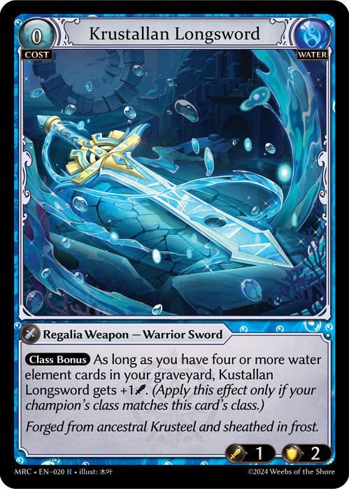 Krustallan Longsword [MRC - 020]