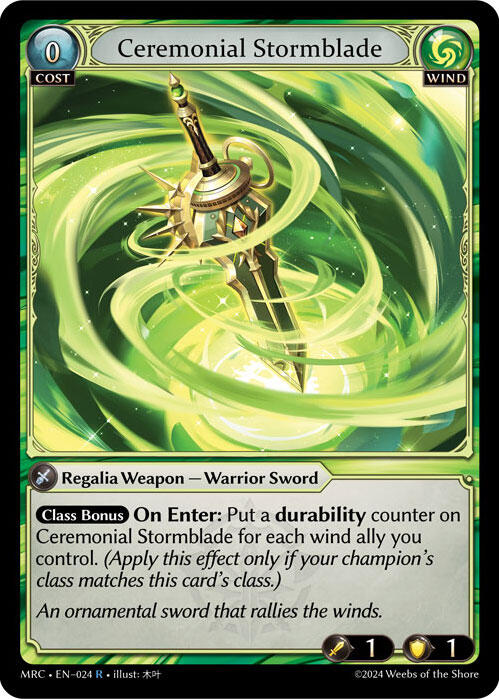 Ceremonial Stormblade [MRC - 024]