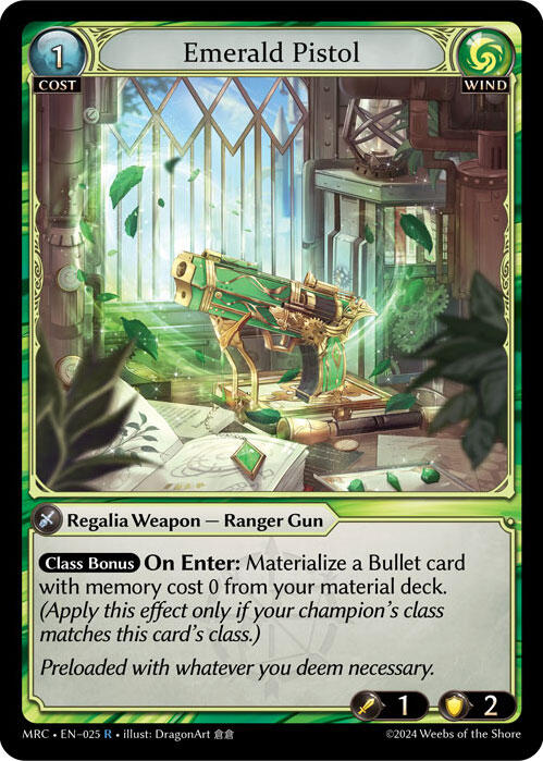 Emerald Pistol [MRC - 025]
