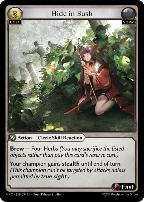 Hide in Bush [MRC - 054]