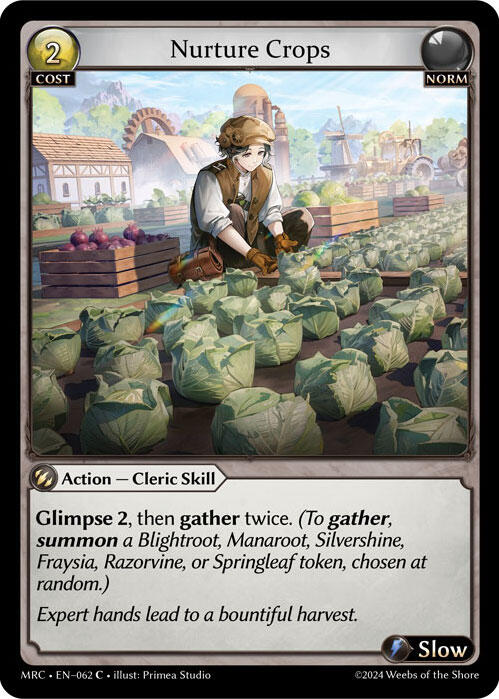 Nurture Crops [MRC - 062]