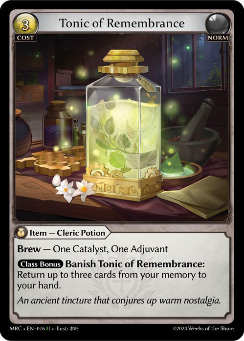 Tonic of Remembrance [MRC - 076]
