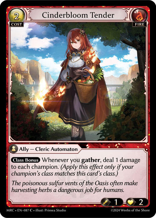 Cinderbloom Tender [MRC - 087]