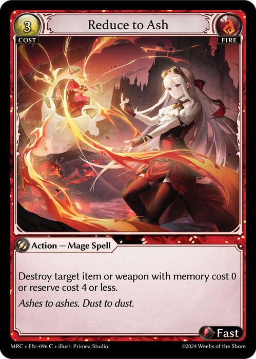 Reduce to Ash [MRC - 096]