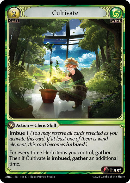 Cultivate [MRC - 141]