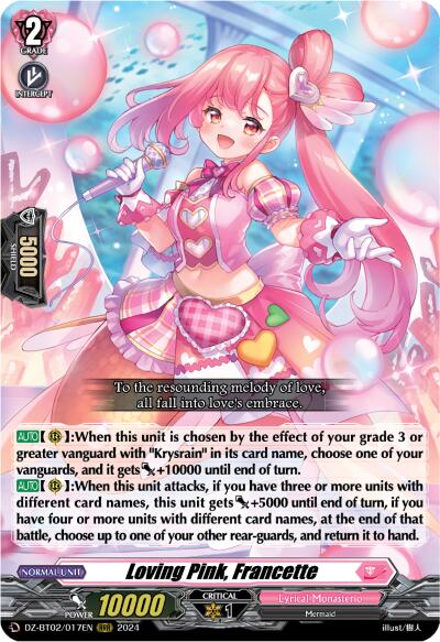 Loving Pink, Francette [DZ-BT02 - DZ-BT02/017EN]