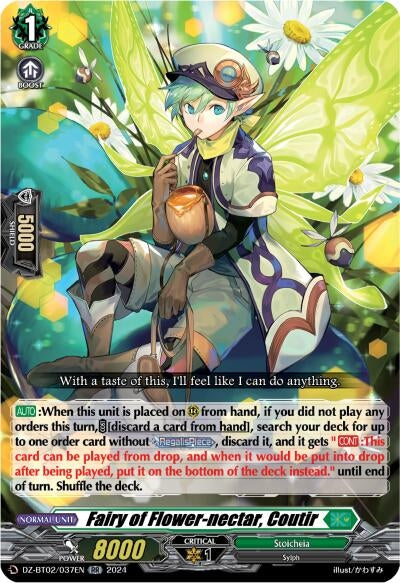 Image for Fairy of Flower-nectar, Coutir (DZ-BT02/037EN) - Cardfight Vanguard