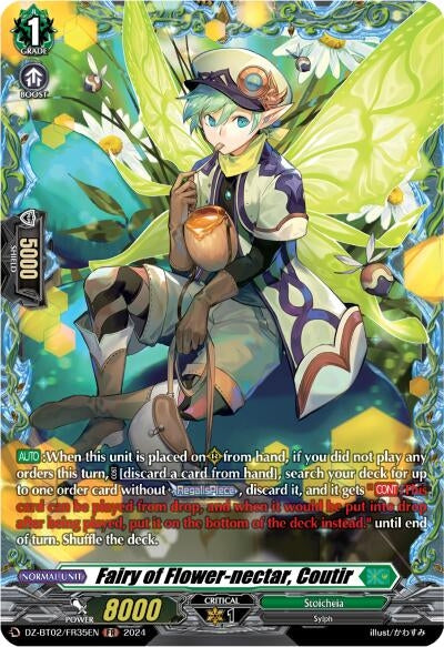 Image for Fairy of Flower-nectar, Coutir (FR) (DZ-BT02/FR35EN) - Cardfight Vanguard