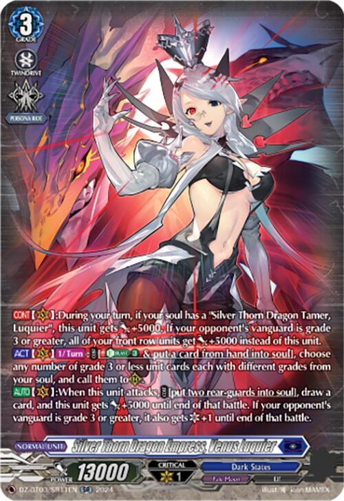Silver Thorn Dragon Empress, Venus Luquier (SR) [DZ-BT03 - DZ-BT03/SR11EN]