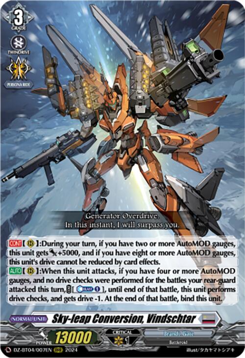 Sky-leap Conversion, Vindschtar [DZ-BT04 - DZ-BT04/007EN]