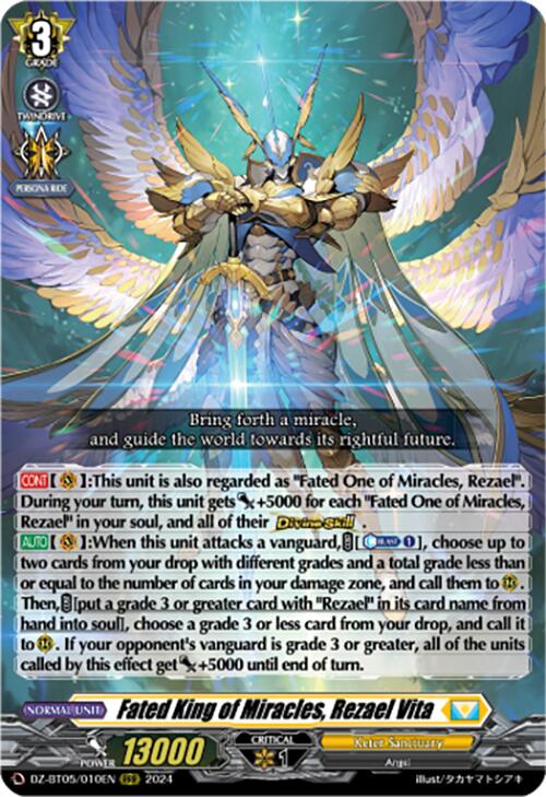 Fated King of Miracles, Rezael Vita [DZ-BT05 - DZ-BT05/010EN]