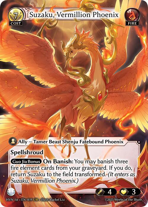 Fabled Ruby Fatestone // Suzaku, Vermillion Phoenix (Back)