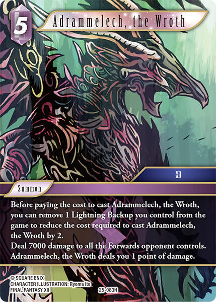 Adrammelech, the Wroth