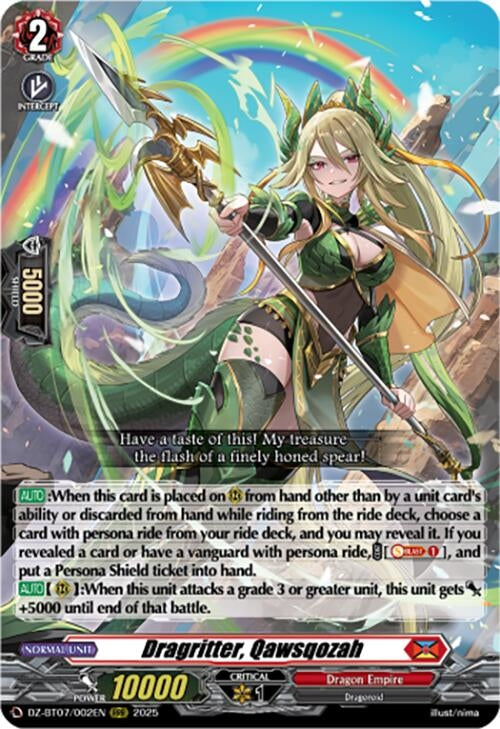 Image for Dragritter, Qawsqozah (DZ-BT07/002EN) - Cardfight Vanguard