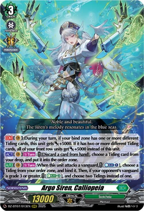 Image for Argo Siren, Calliopeia (DZ-BT07/013EN) - Cardfight Vanguard
