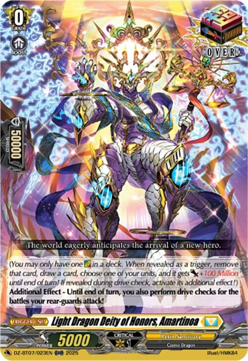 Image for Light Dragon Deity of Honors, Amartinoa (DZ-BT07/023EN) - Cardfight Vanguard
