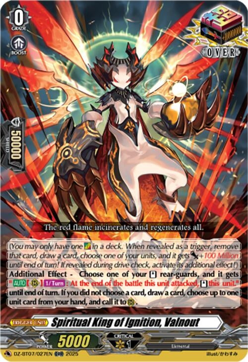 Image for Spiritual King of Ignition, Valnout (DZ-BT07/027EN) - Cardfight Vanguard