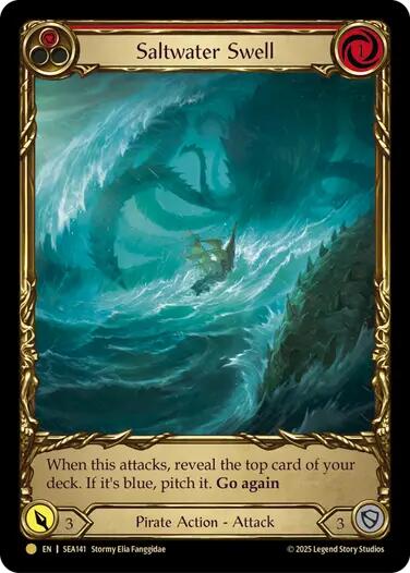 Saltwater Swell (Red) (Treasure) [SEA141]