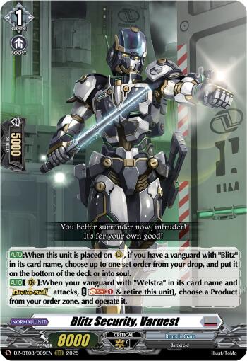 Blitz Security, Varnest [DZ-BT08/009EN]
