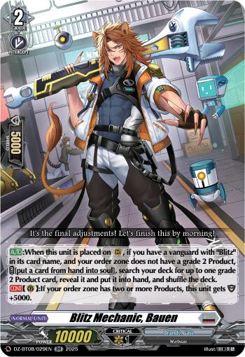 Blitz Mechnanic, Bauen
