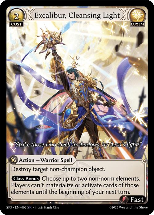 Excalibur, Cleansing Light [SP3 - 006]