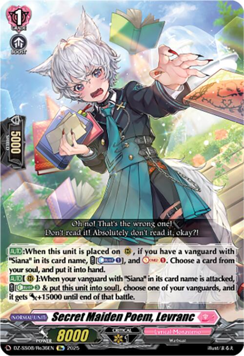 Secret Maiden Poem, Levranc