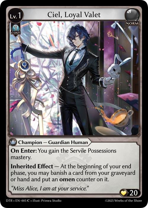 Ciel, Loyal Valet [DTR1E - 005]