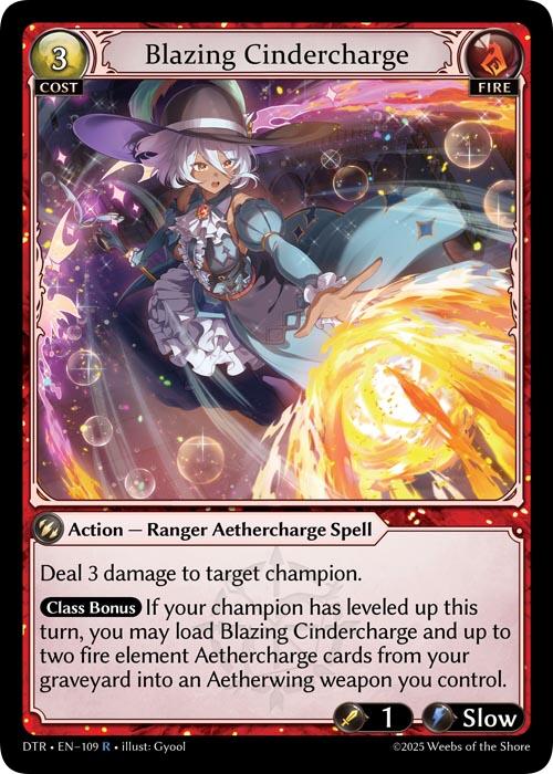 Blazing Cindercharge [DTR1E - 109]