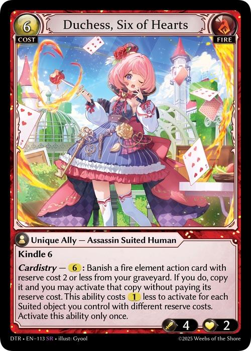 Duchess, Six of Hearts [DTR1E - 113]