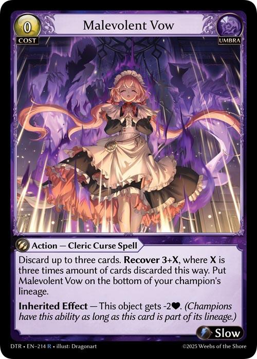 Malevolent Vow [DTR1E - 214]