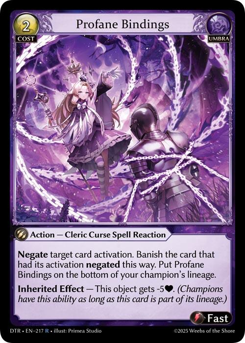 Profane Bindings [DTR1E - 217]