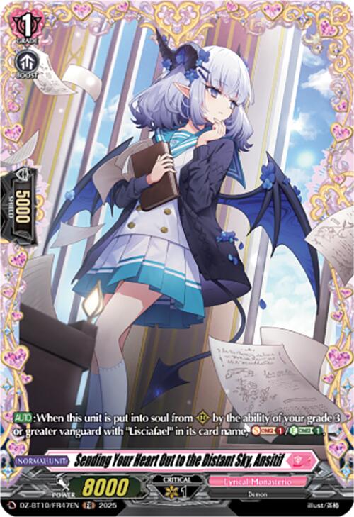 Sending Your Heart Out to the Distant Sky, Ansitif (FR)